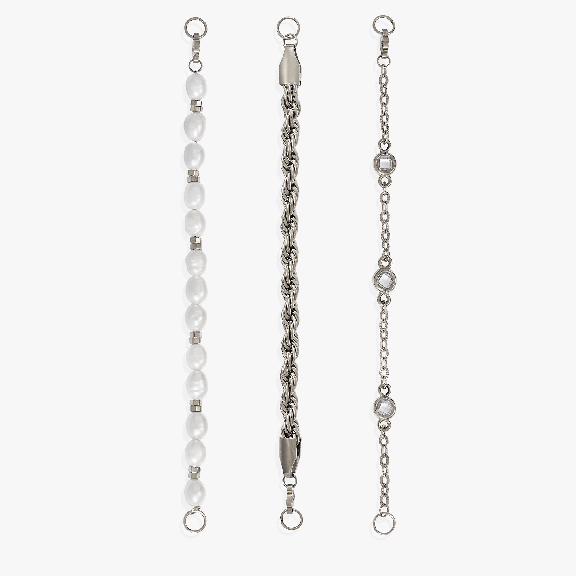 Crystal + Pearl Stranded™ Bracelet Set