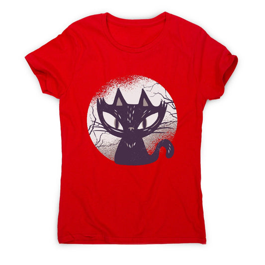 Dark cat - funny halloween women's t-shirt