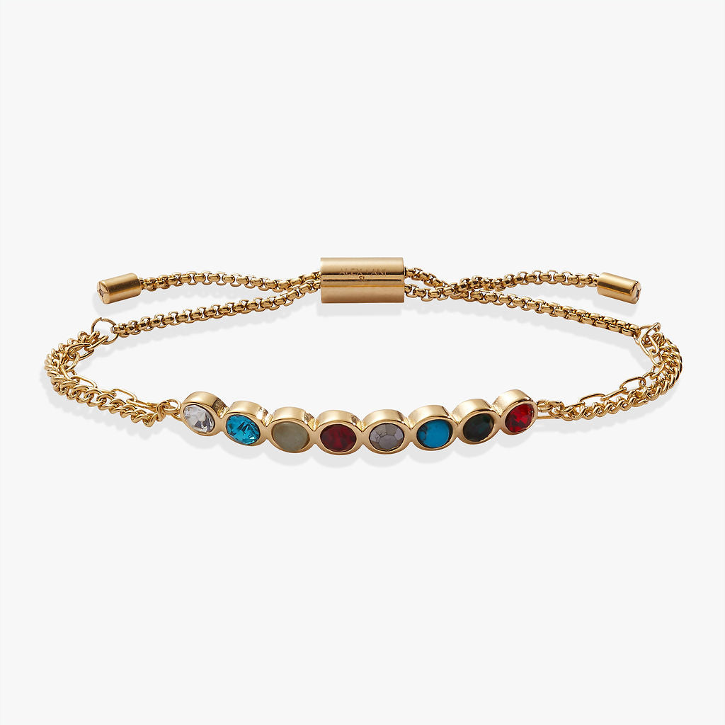 Daughter Hidden Message Acrostic Bolo Bracelet