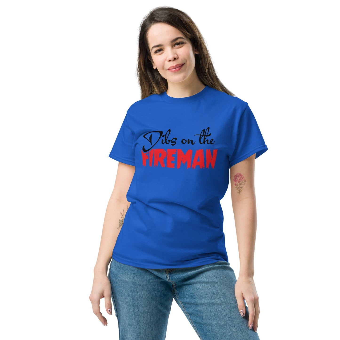 Dibs on the Fireman Firefighter T-Shirt Ã¢â‚¬â€œ Funny Firefighter Graphic Tee
