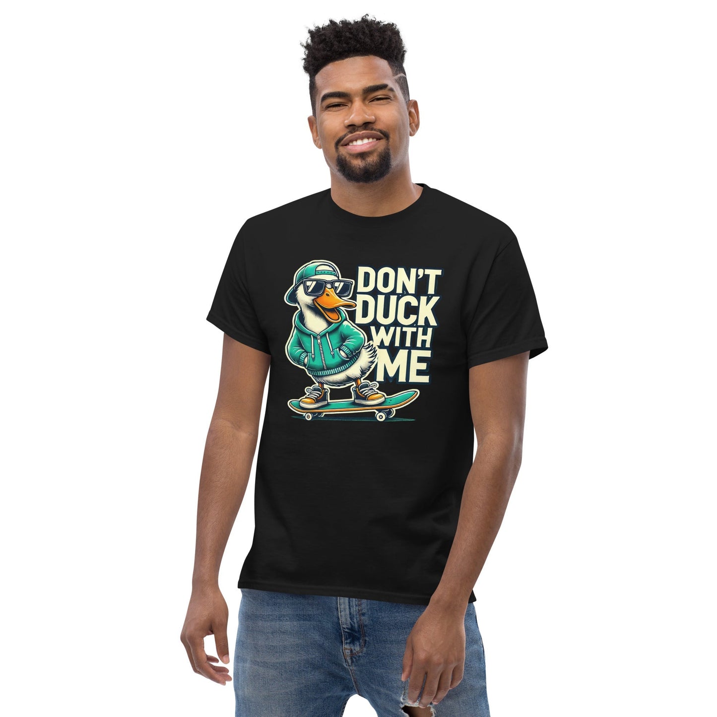 DonÃ¢â‚¬â„¢t Duck With Me T-Shirt Ã¢â‚¬â€œ Funny Bold Duck Graphic Tee