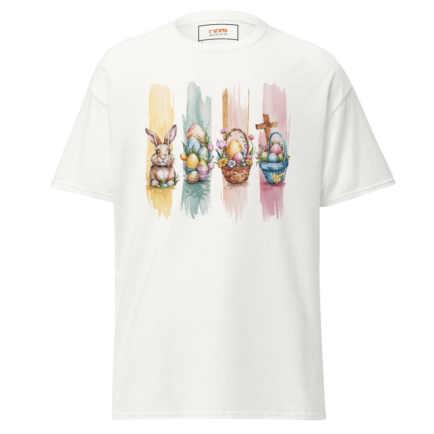 Easter Watercolour TÃ¢â‚¬â€˜Shirt Ã¢â‚¬â€œ Soft Pastel Bunny & Floral Graphic Tee