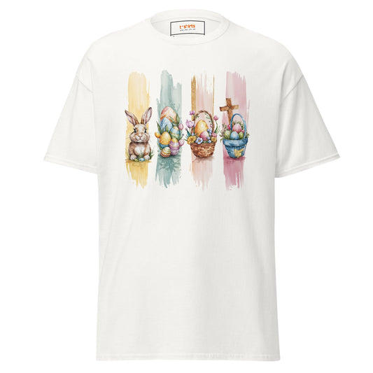 Easter Watercolour TÃ¢â‚¬â€˜Shirt Ã¢â‚¬â€œ Soft Pastel Bunny & Floral Graphic Tee