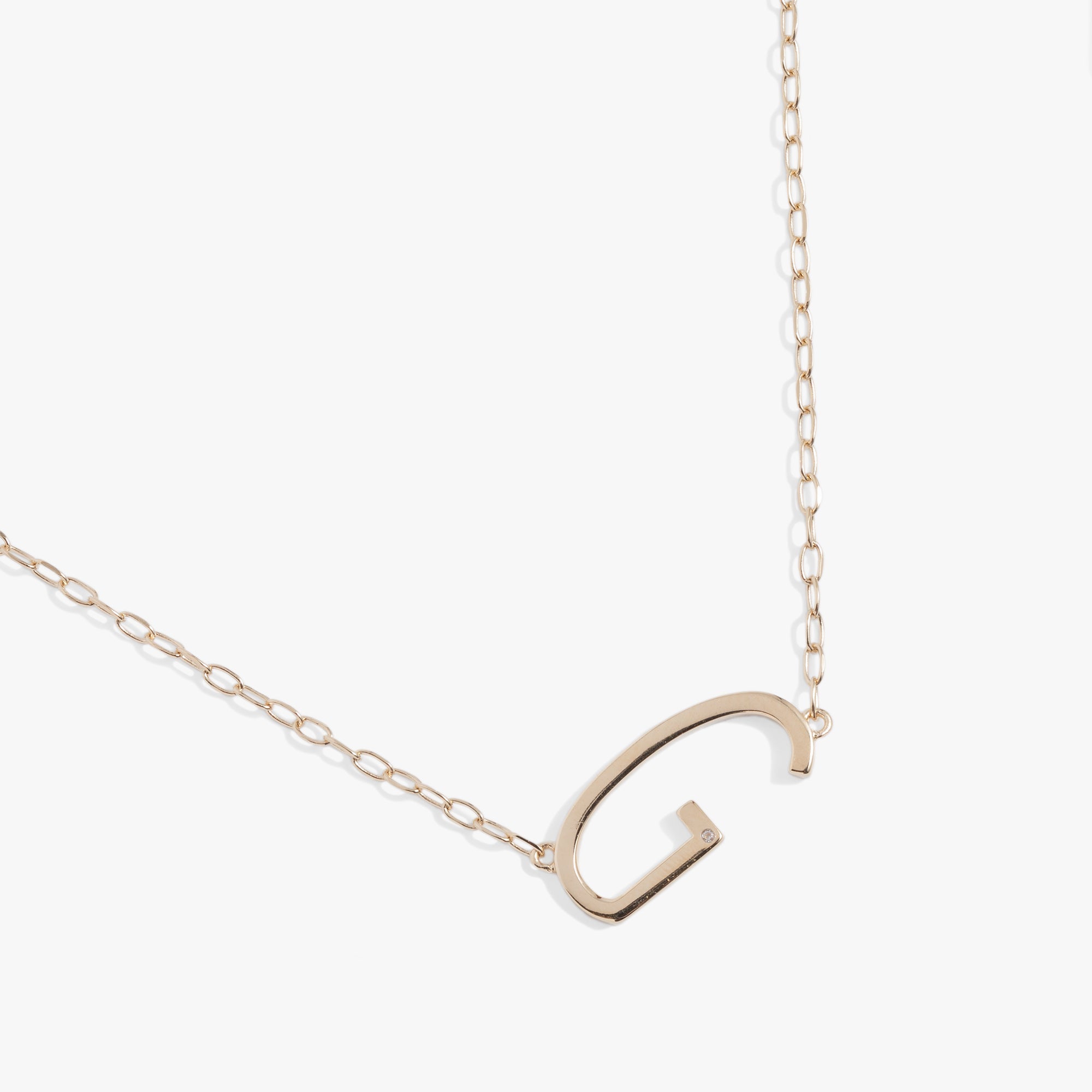 Initial G Precious Elongated Necklace