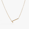 Initial L Precious Elongated Necklace