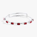 January Birthstone Emerald Cut Bangle