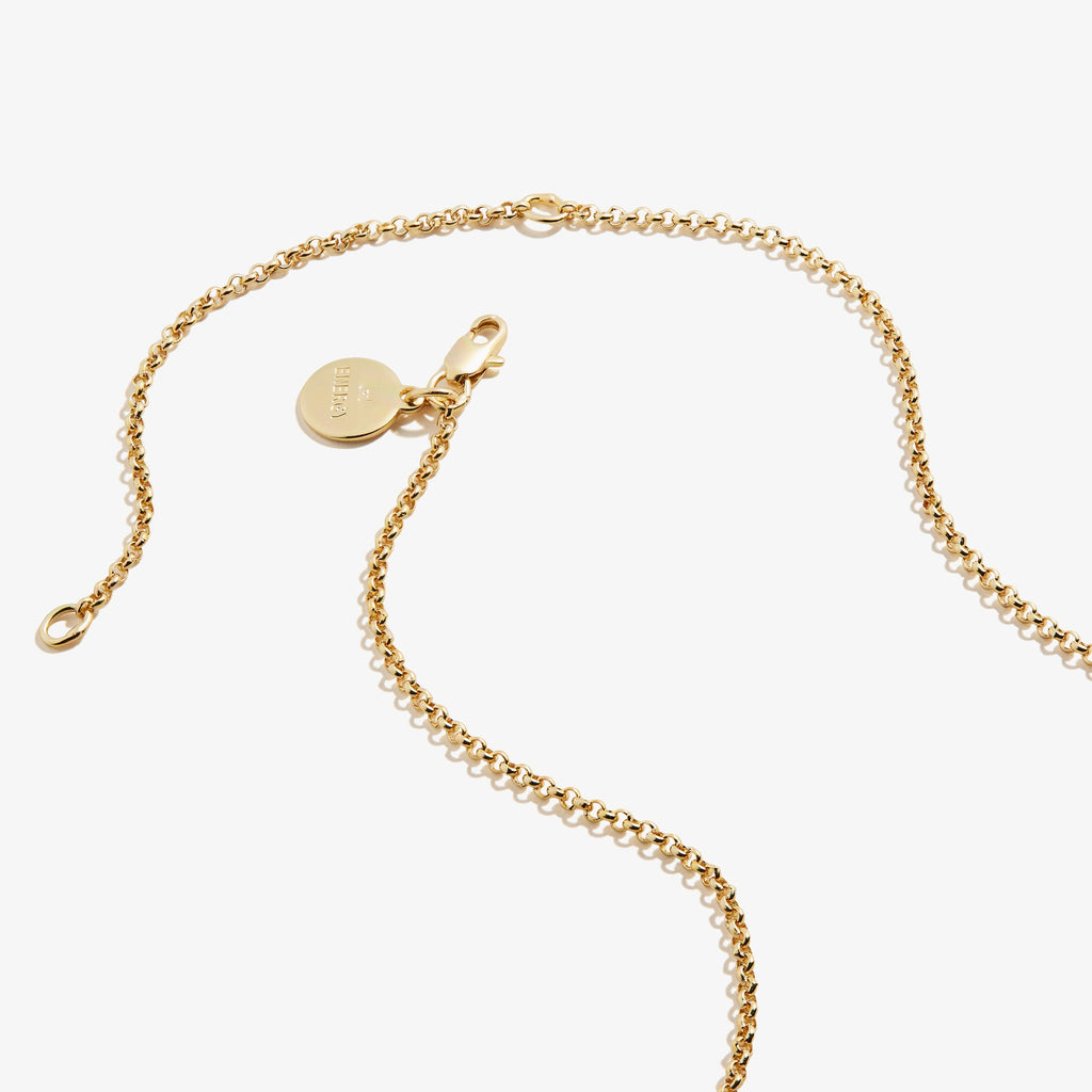 Moon Charm Necklace, 19''