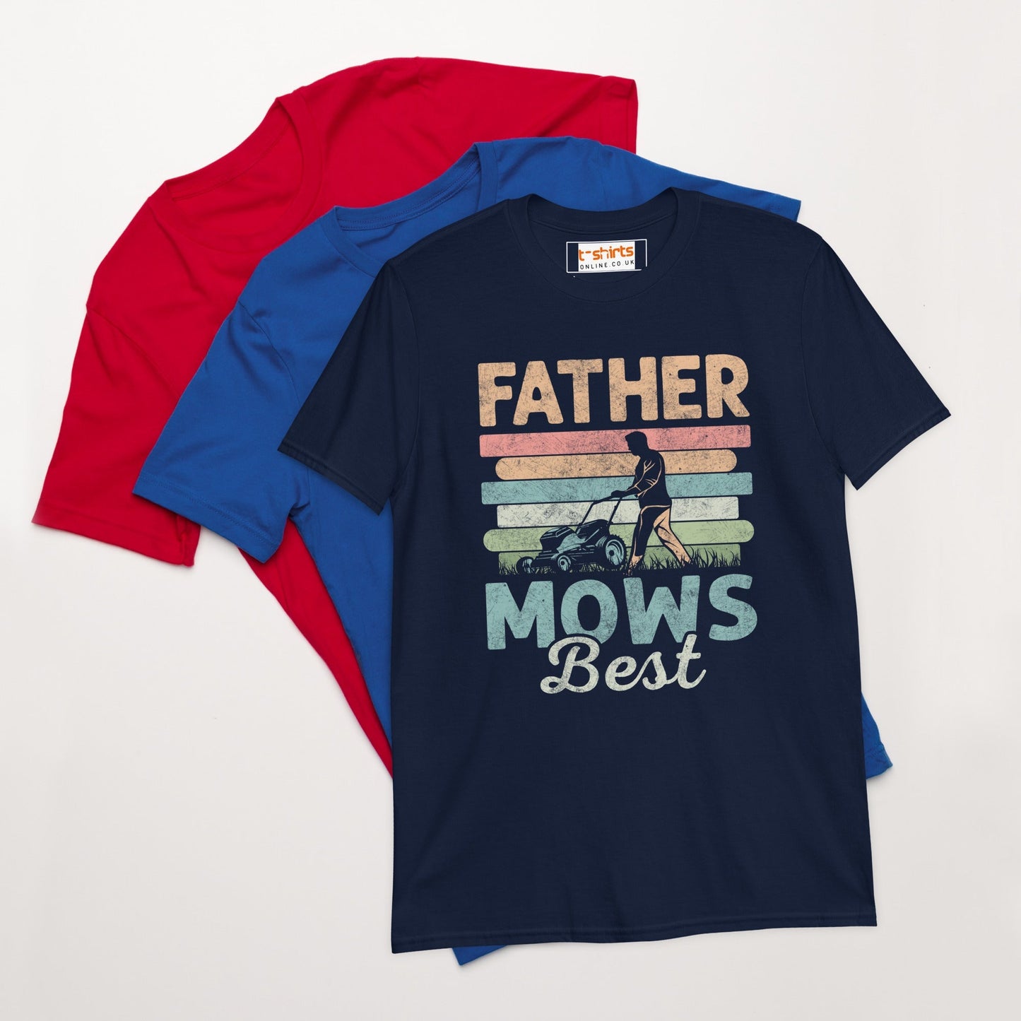 Father Mows Best Graphic TÃ¢â‚¬â€˜Shirt Perfect Gift for Dads Who Mow