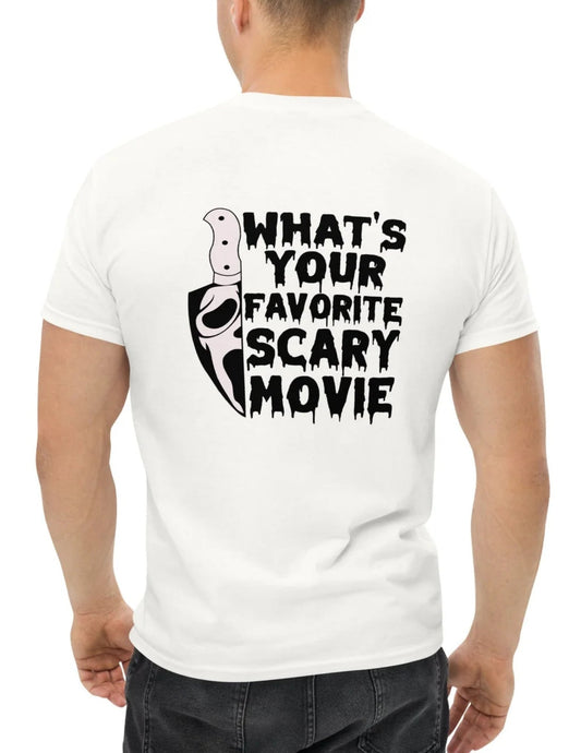 Favourite Horror Movie Graphic Tee Ã¢â‚¬â€œ Casual Cotton Shirt for Spooky Season