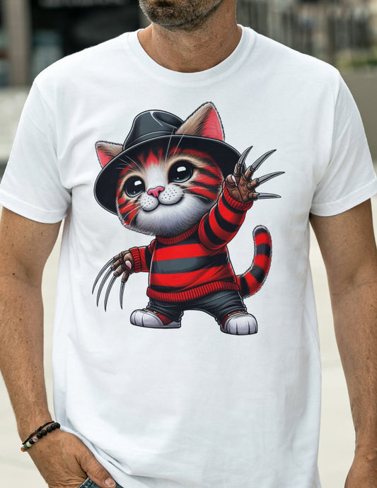 Freddie Cougar Cat T-Shirt Ã¢â‚¬â€œ Funny Music & Cat Pun Graphic Tee