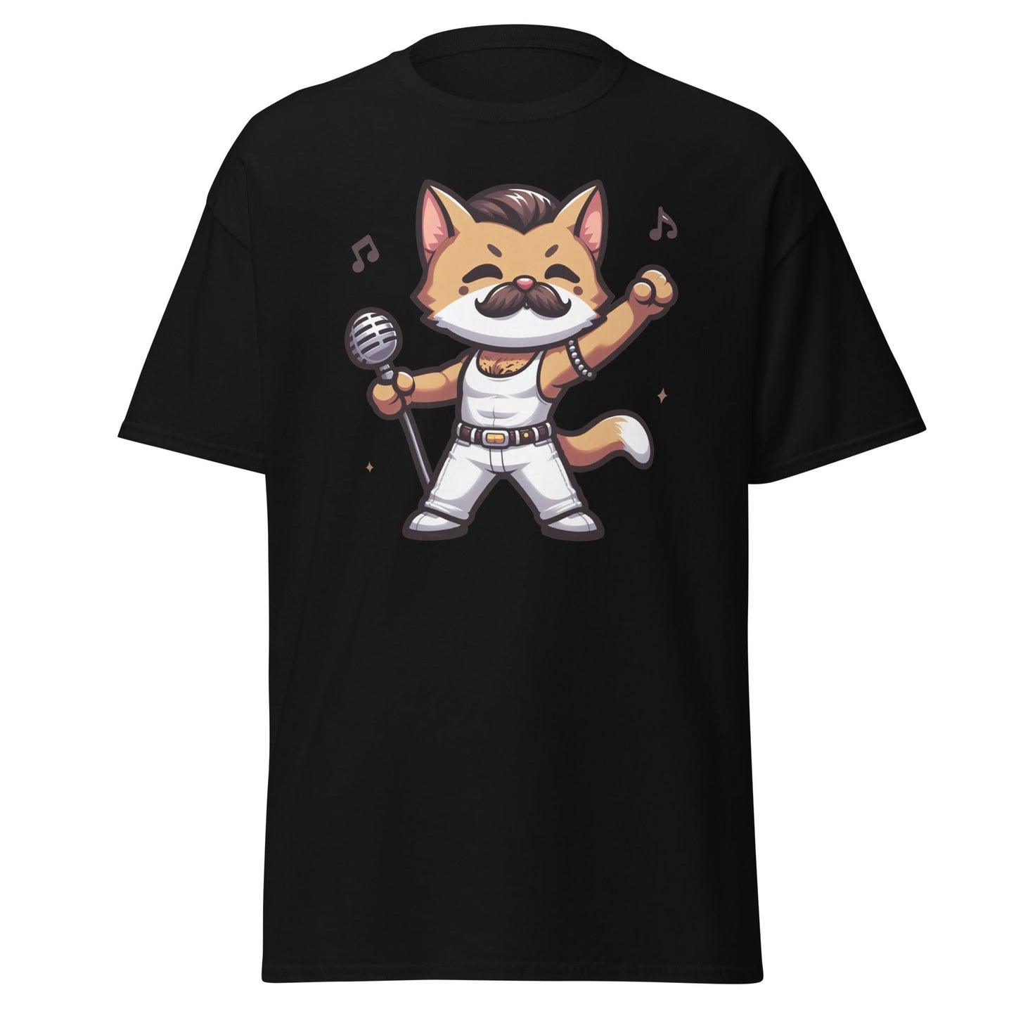 Freddie Purcury Cat T-Shirt Ã¢â‚¬â€œ Funny Queen-Inspired Cat Graphic Tee