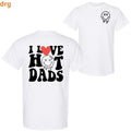 funny T-shirt I love hot dads humor cute popular trending retro Short Sleeve Top Unisex