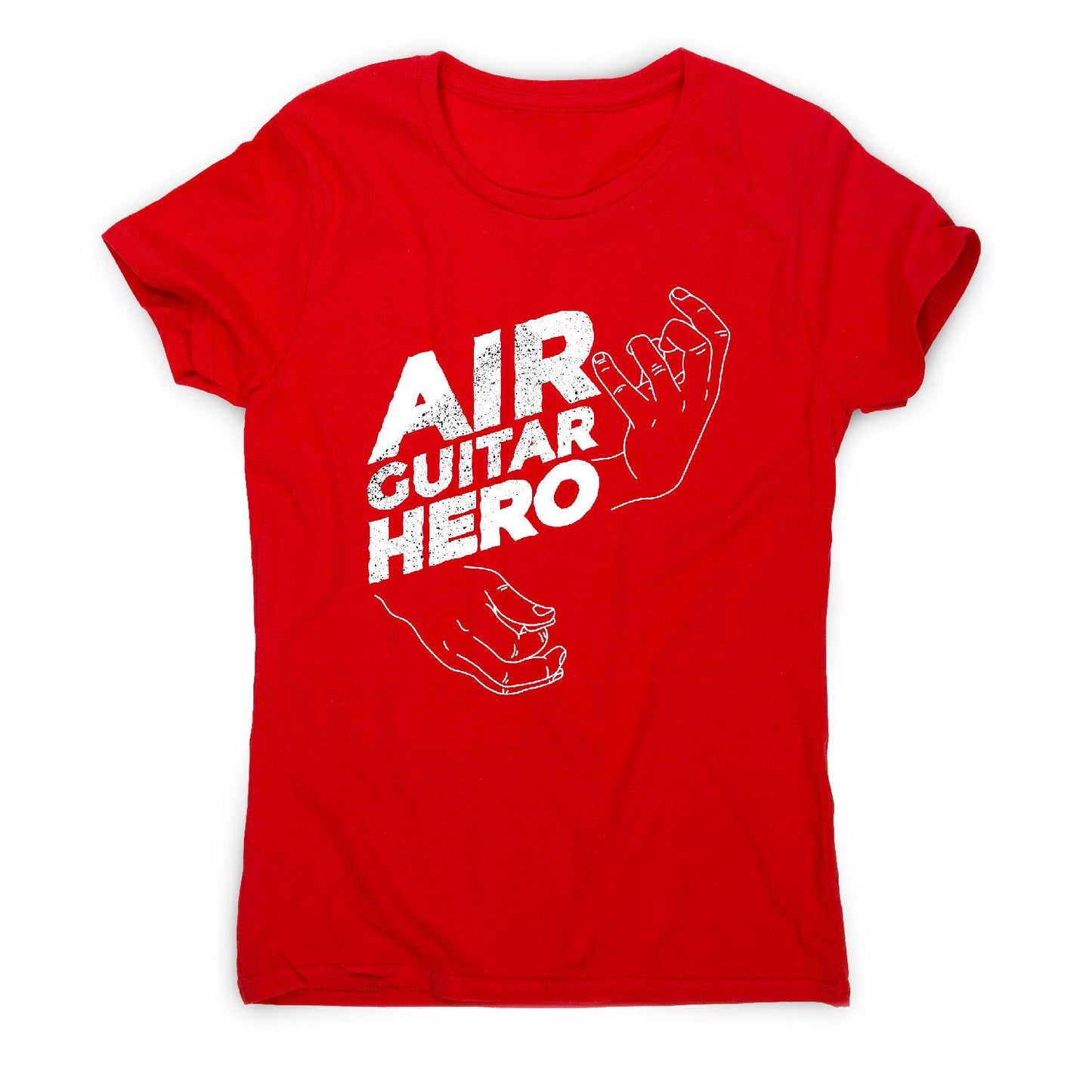 Funny air guitar hero - music women's t-shirt