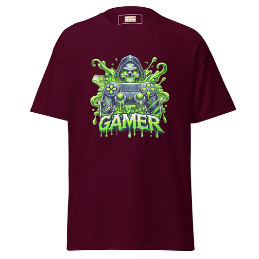 Gamer Skull TÃ¢â‚¬â€˜Shirt Cool Gaming & Skull Graphic Tee Unisex Cotton