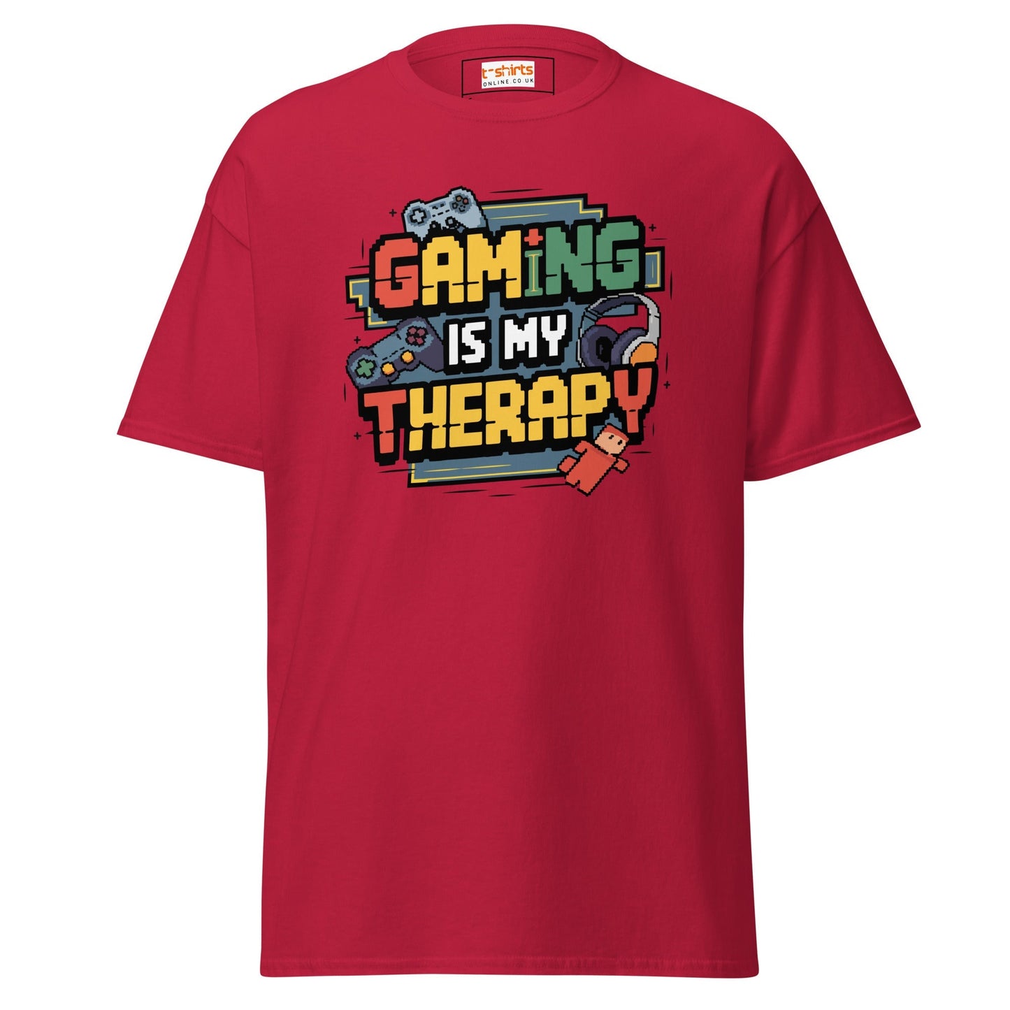 Gaming Is My Therapy T-Shirt Ã¢â‚¬â€œ Funny Gamer Graphic Cotton Tee