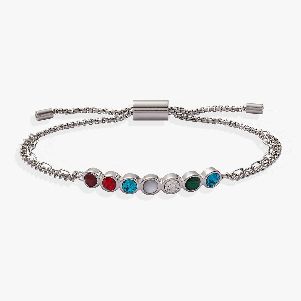 Grandma Hidden Message Acrostic Bolo Bracelet