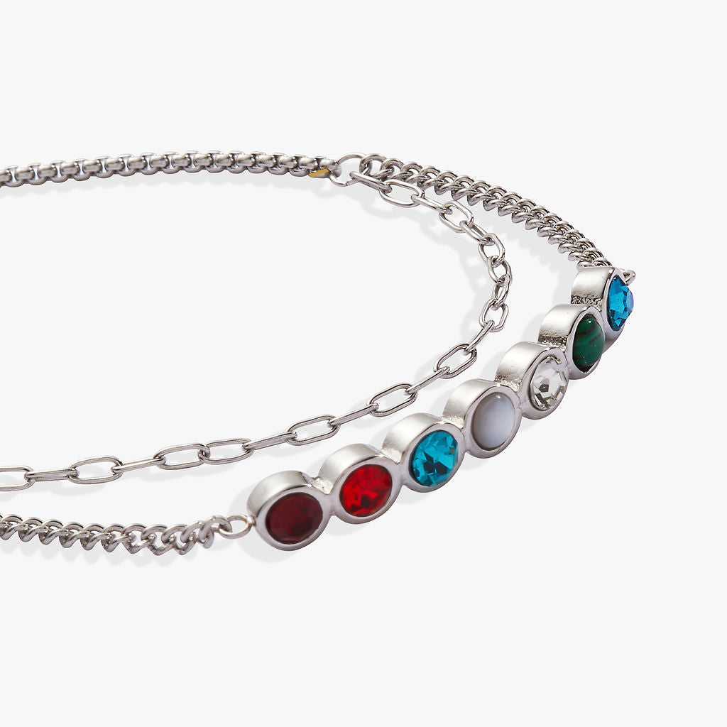 Grandma Hidden Message Acrostic Bolo Bracelet