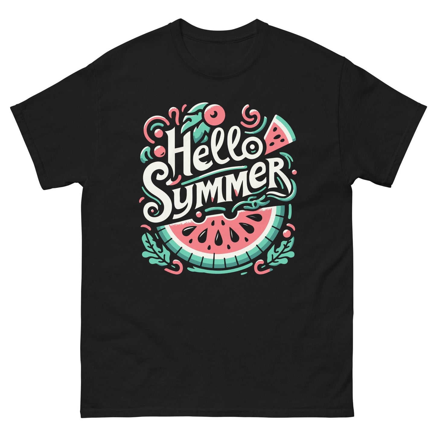 Hello Summer T-Shirt Vibrant Fruit Splash Graphic Tee