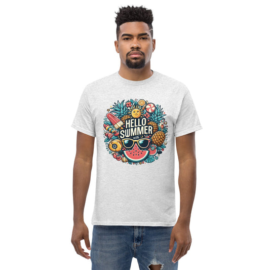 Hello Summer TÃ¢â‚¬â€˜Shirt Bright Sunshine Graphic Tee Unisex Cotton
