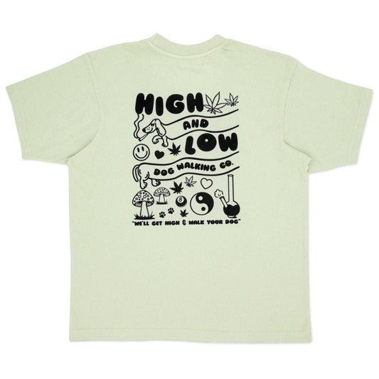 high & low dog walking co. unisex boxy tee