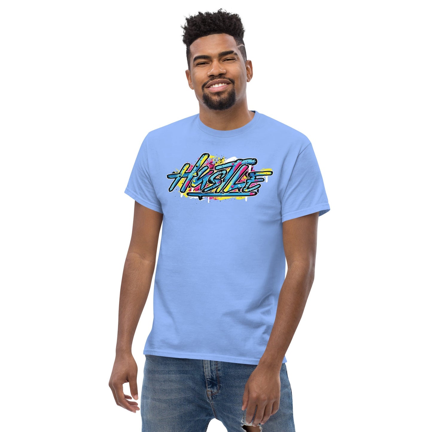 Hustle MenÃ¢â‚¬â„¢s TÃ¢â‚¬â€˜Shirt Motivational Streetwear Graphic Cotton Tee