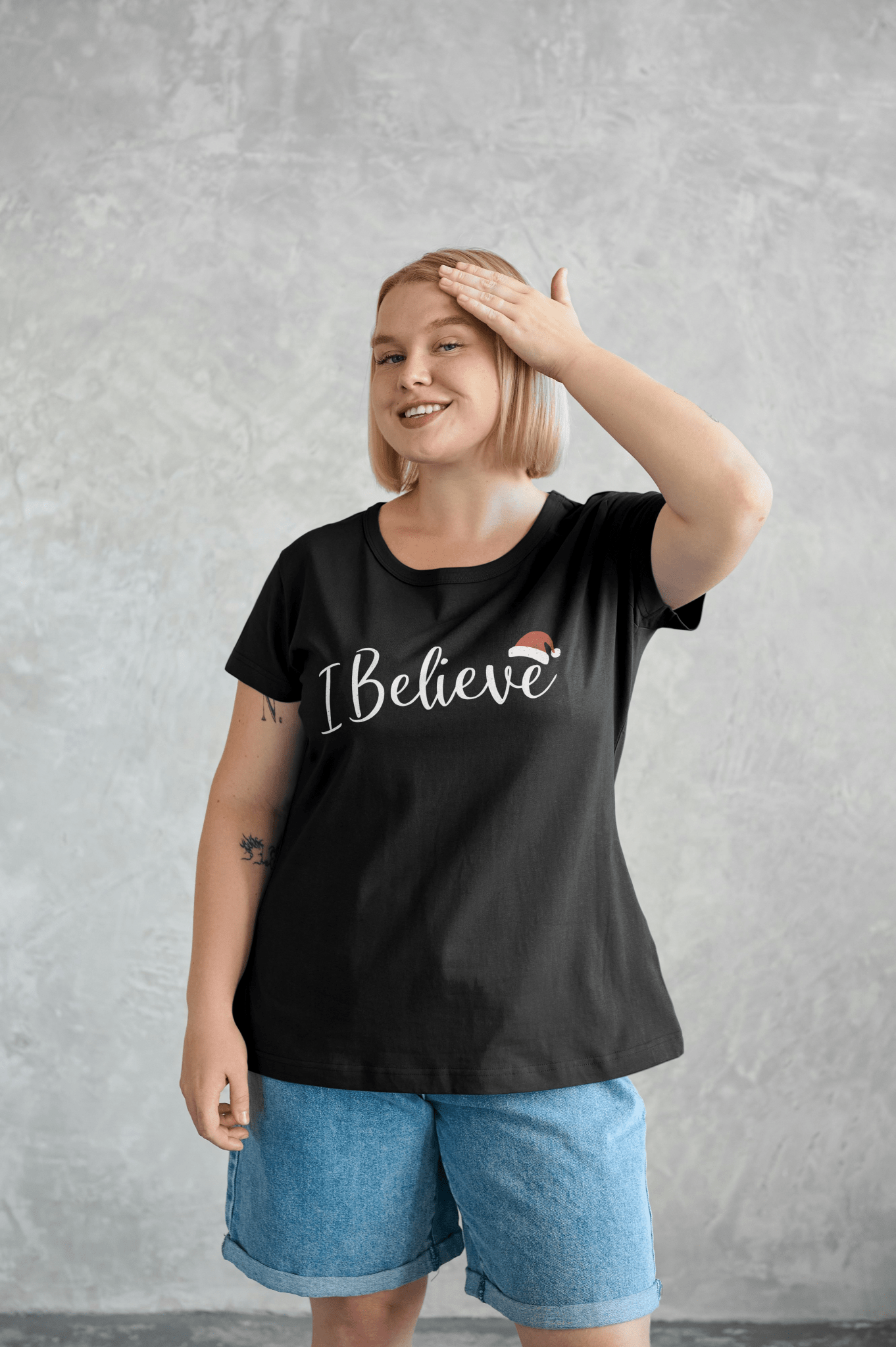I Believe Holiday TÃ¢â‚¬â€˜Shirt Santa Claus Spirit Graphic Unisex Cotton Tee