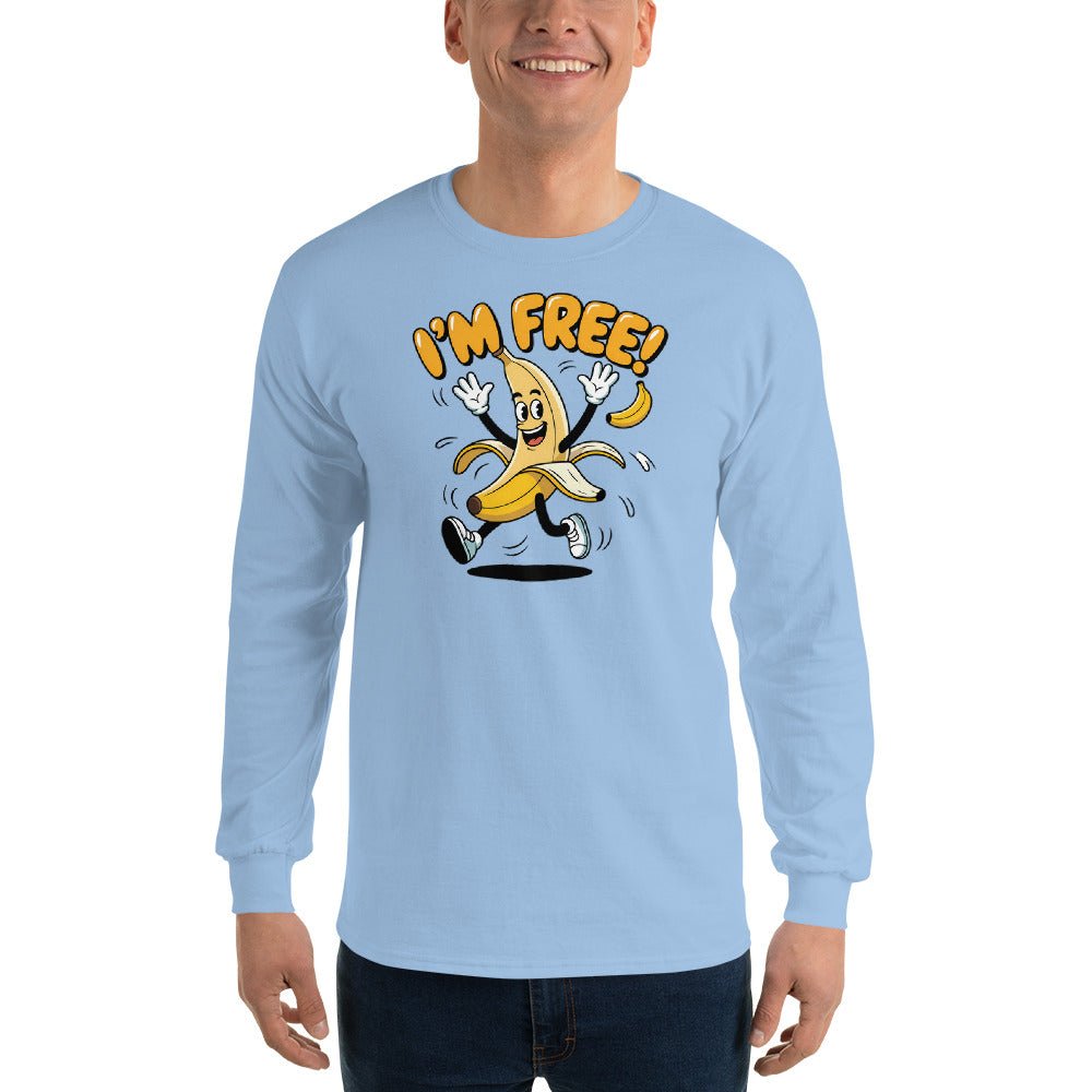 IÃ¢â‚¬â„¢m Free Long Sleeve Graphic Tee Uplifting Message Tee Unisex Fit