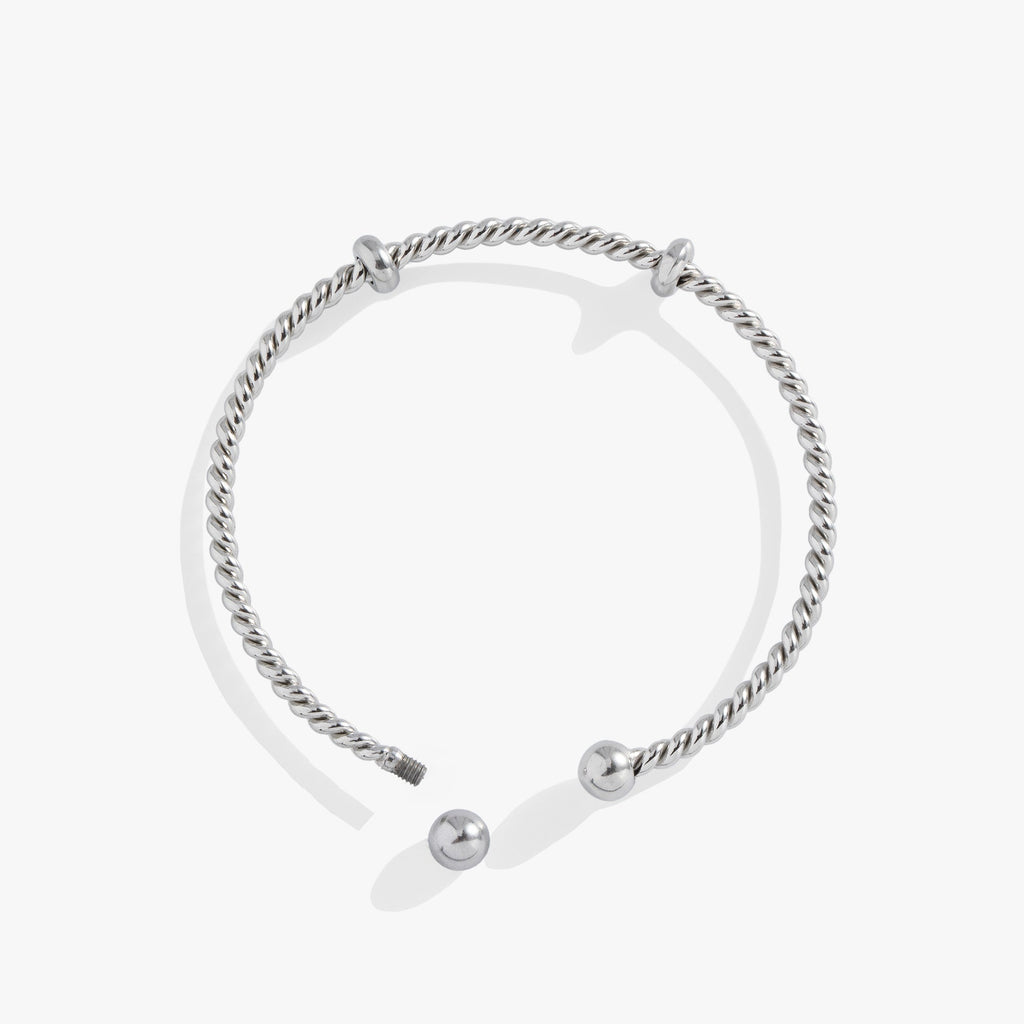 French Rope Charm Bracelet Cuff