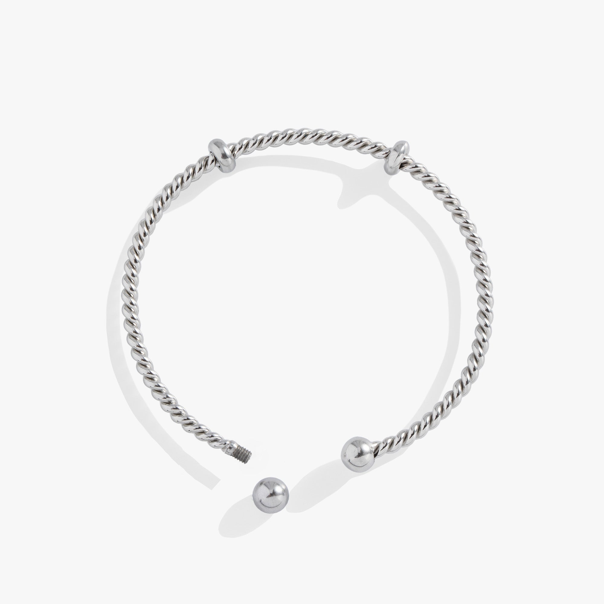 French Rope Charm Bracelet Cuff