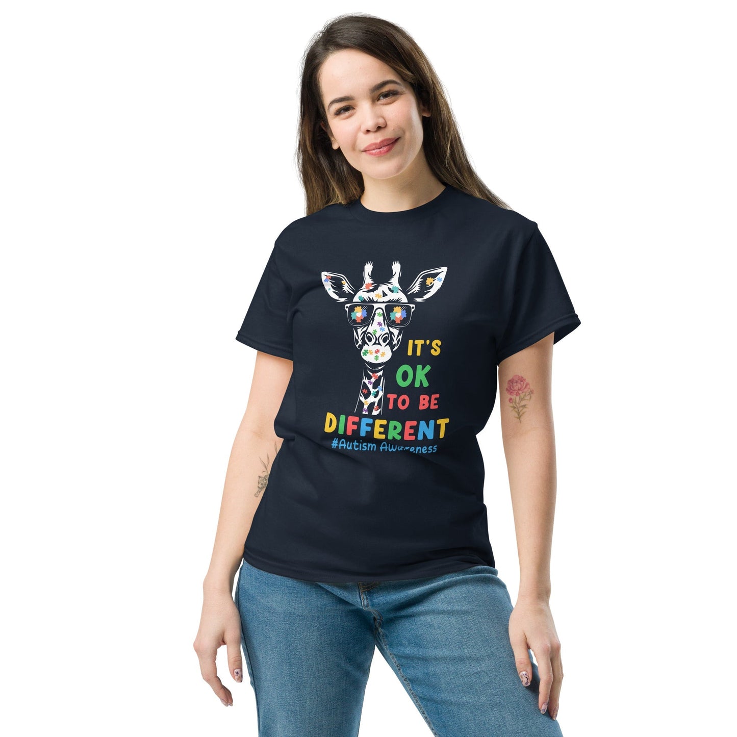 ItÃ¢â‚¬â„¢s OK To Be Different Autism T-Shirt Ã¢â‚¬â€œ Autism Awareness Graphic Tee