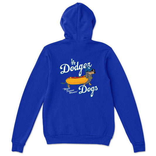 LA dodger dogs unisex zip-up hoodie