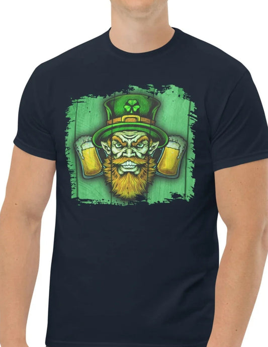 Leprechaun St. PatrickÃ¢â‚¬â„¢s Day TÃ¢â‚¬â€˜Shirt Funny Irish Party Graphic Unisex Cotton Tee