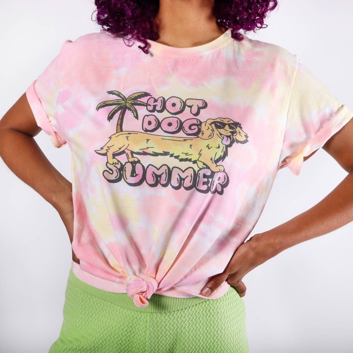 hot dog summer unisex tee | tie-dye