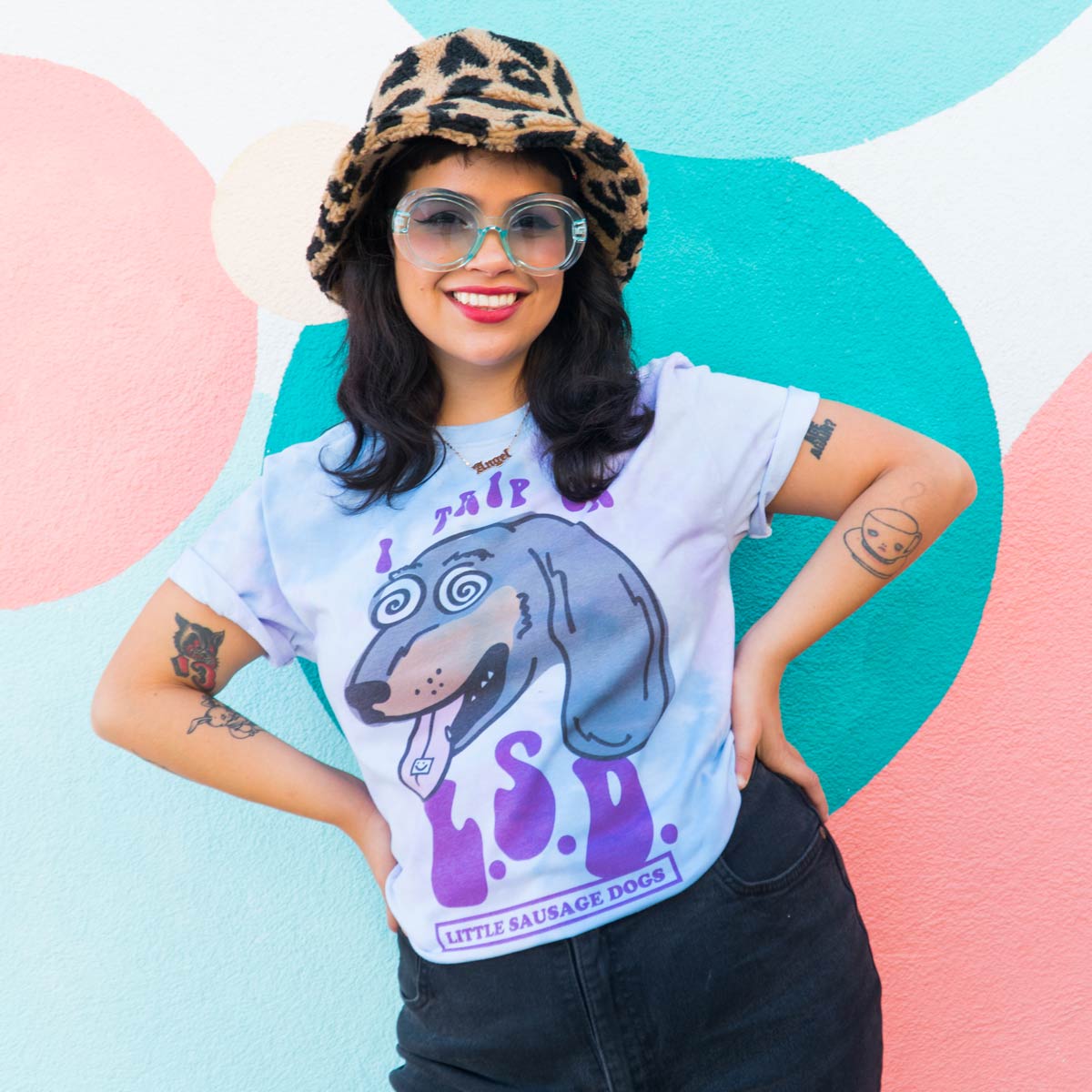L.S.D unisex tie dye tee