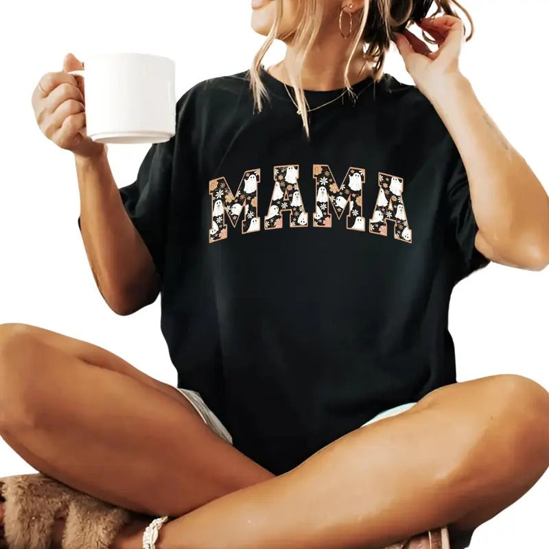 mama shirt, Halloween shirt for mama, halloween shirt, Pink Coquette Halloween tshirt, Pink Spooky Vibes tshirt