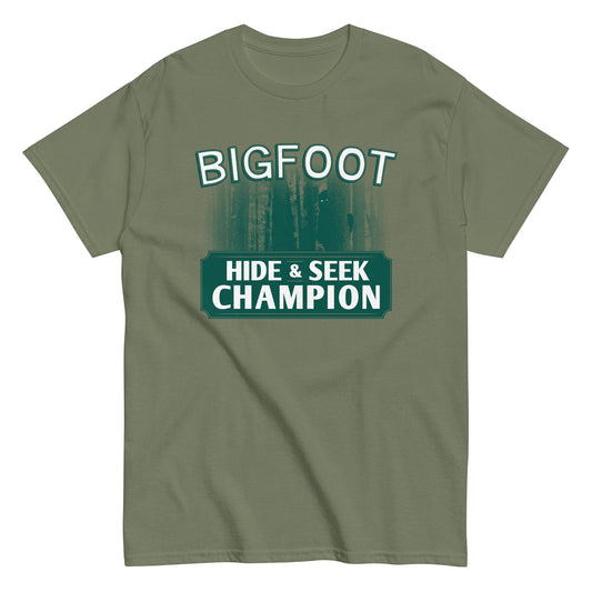 Bigfoot Hide And Seek Champion Men's Classic Tee