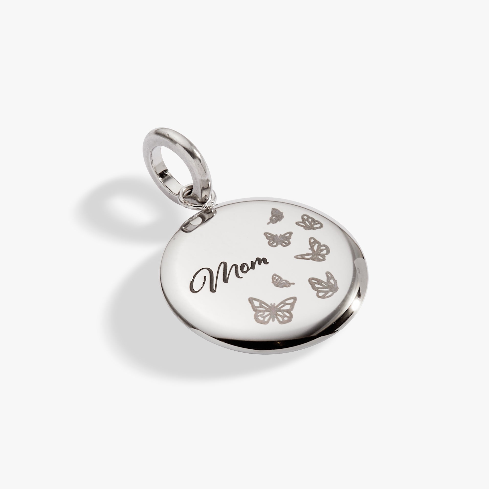 Mom Butterfly Disc Charm