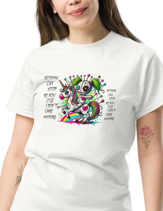 Voodoo Doll Graphic Tee Ã¢â‚¬â€œ Inspirational Ã¢â‚¬Å“Nothing Can Stop MeÃ¢â‚¬Â Statement Shirt