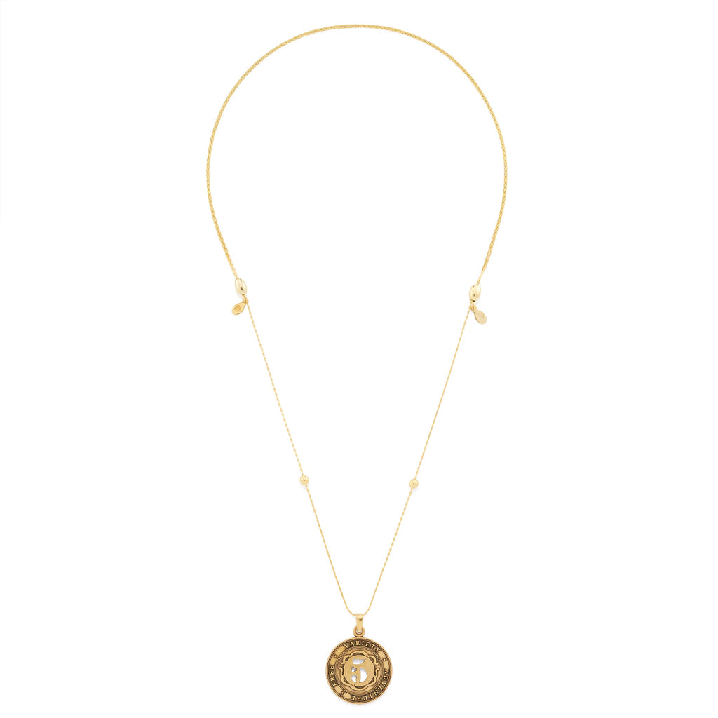 Number 5 Necklace, Expandable | Free, Variety, and Adventure