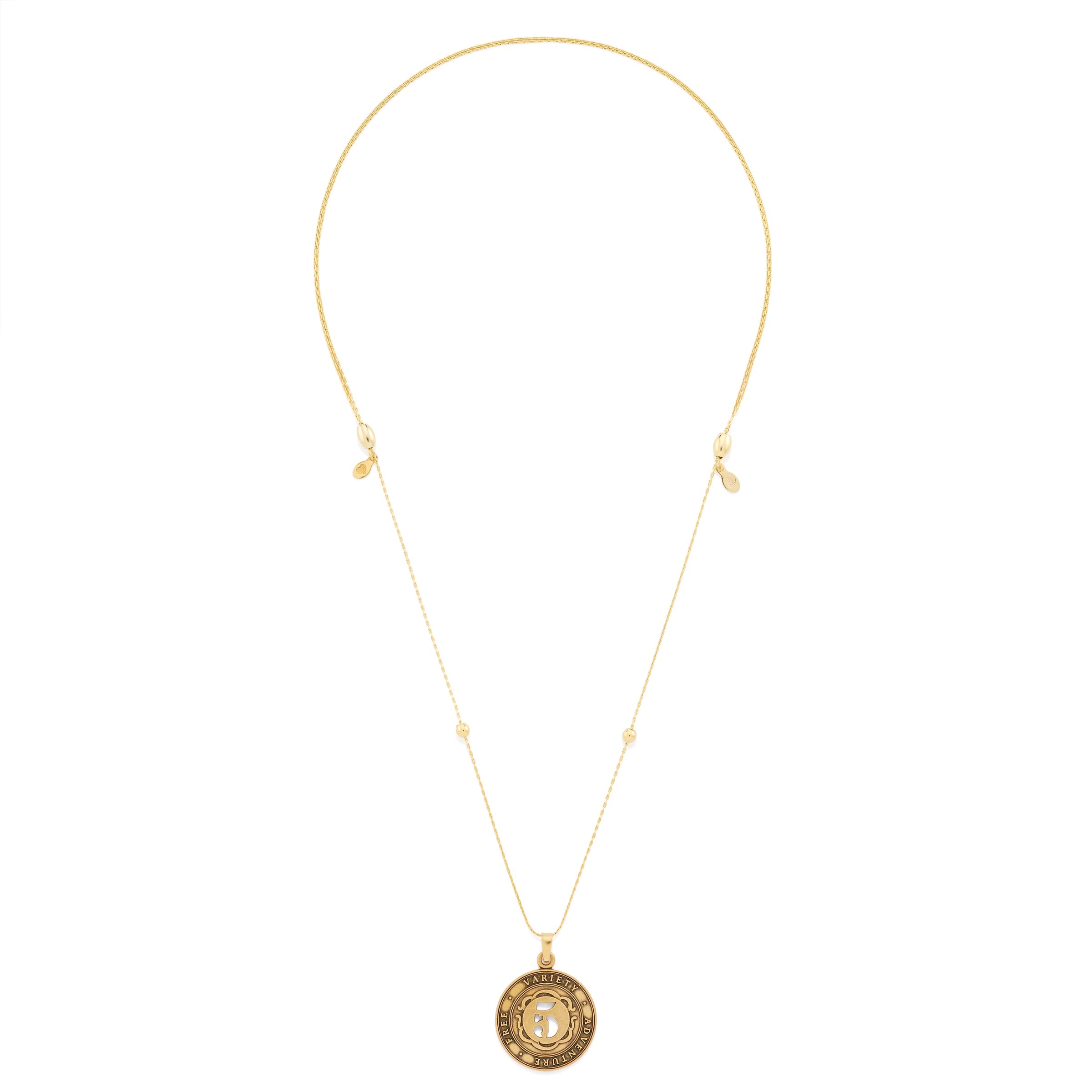 Number 5 Necklace, Expandable | Free, Variety, and Adventure