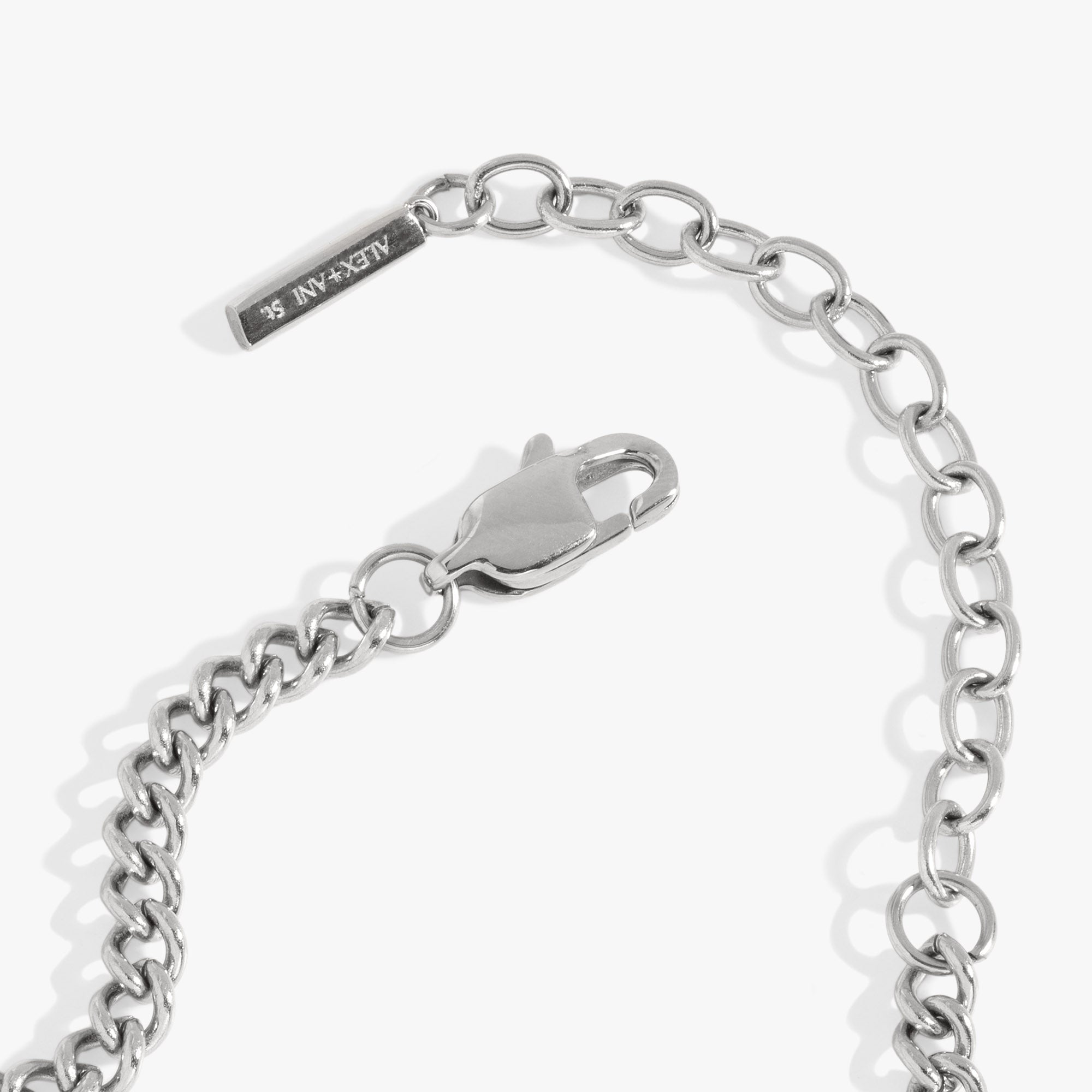 Engraved French 'Oui' & 'Non' Reversible Heart Bracelet