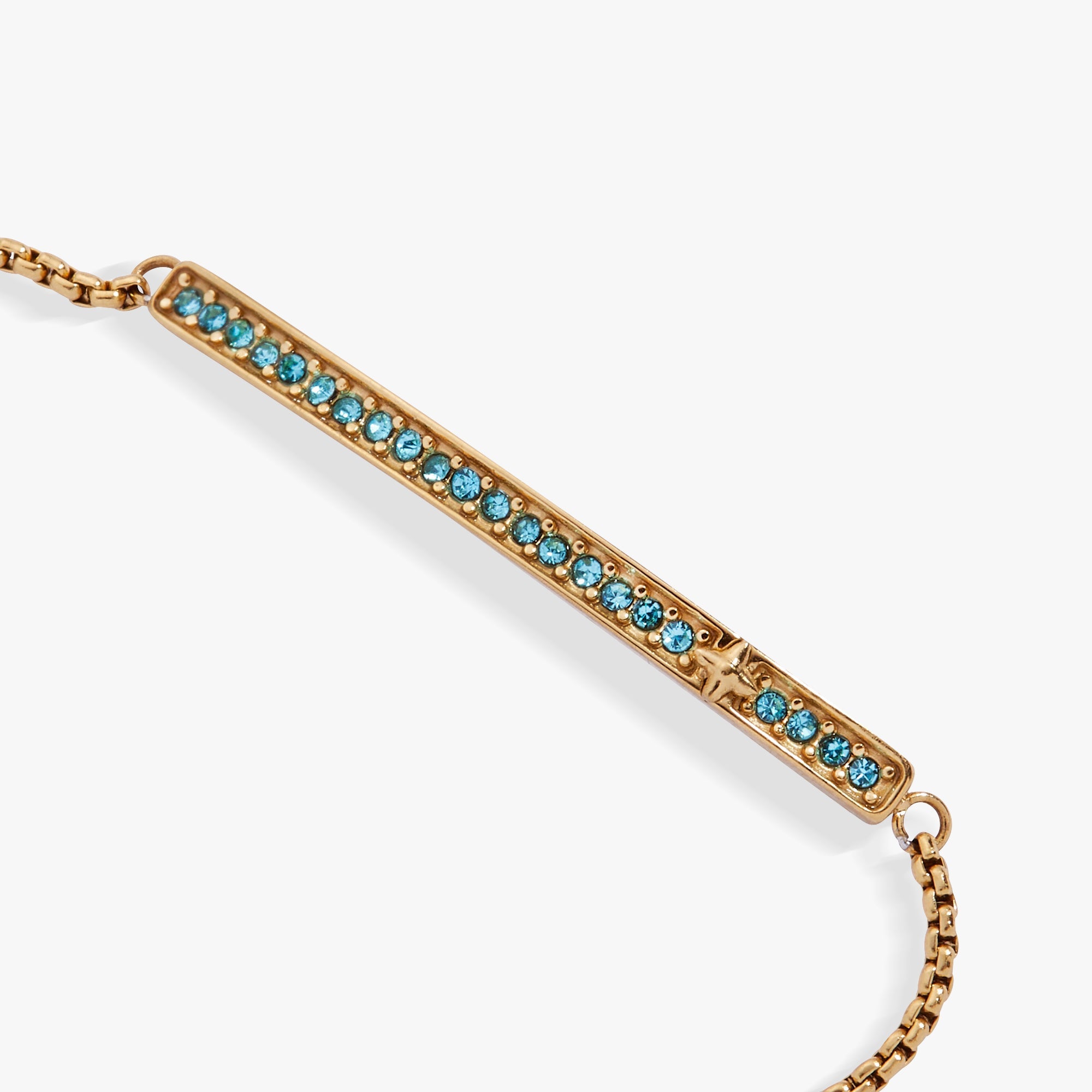 March Everyday Birthstone Pave Bolo Bracelet