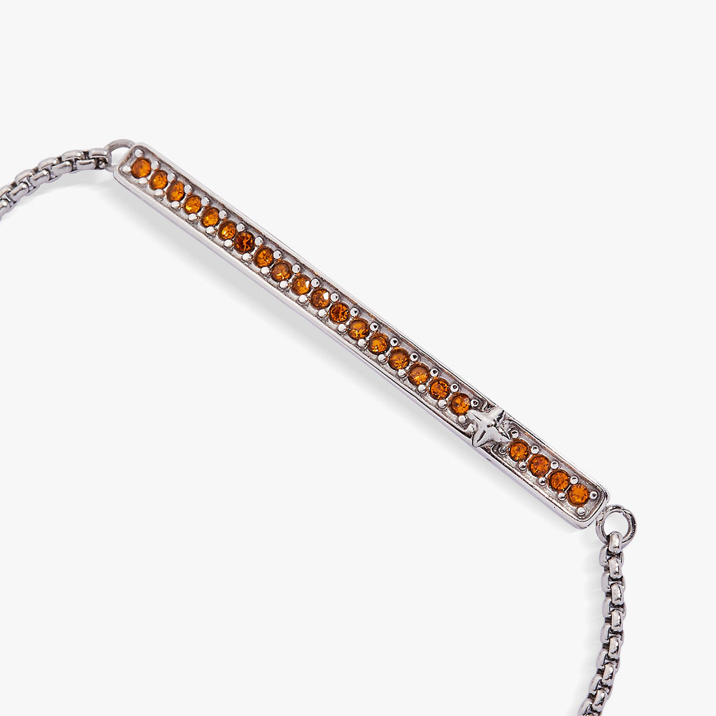 November Everyday Birthstone Pave Bolo Bracelet