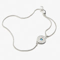 Evil Eye Crystal Pull Chain Bracelet