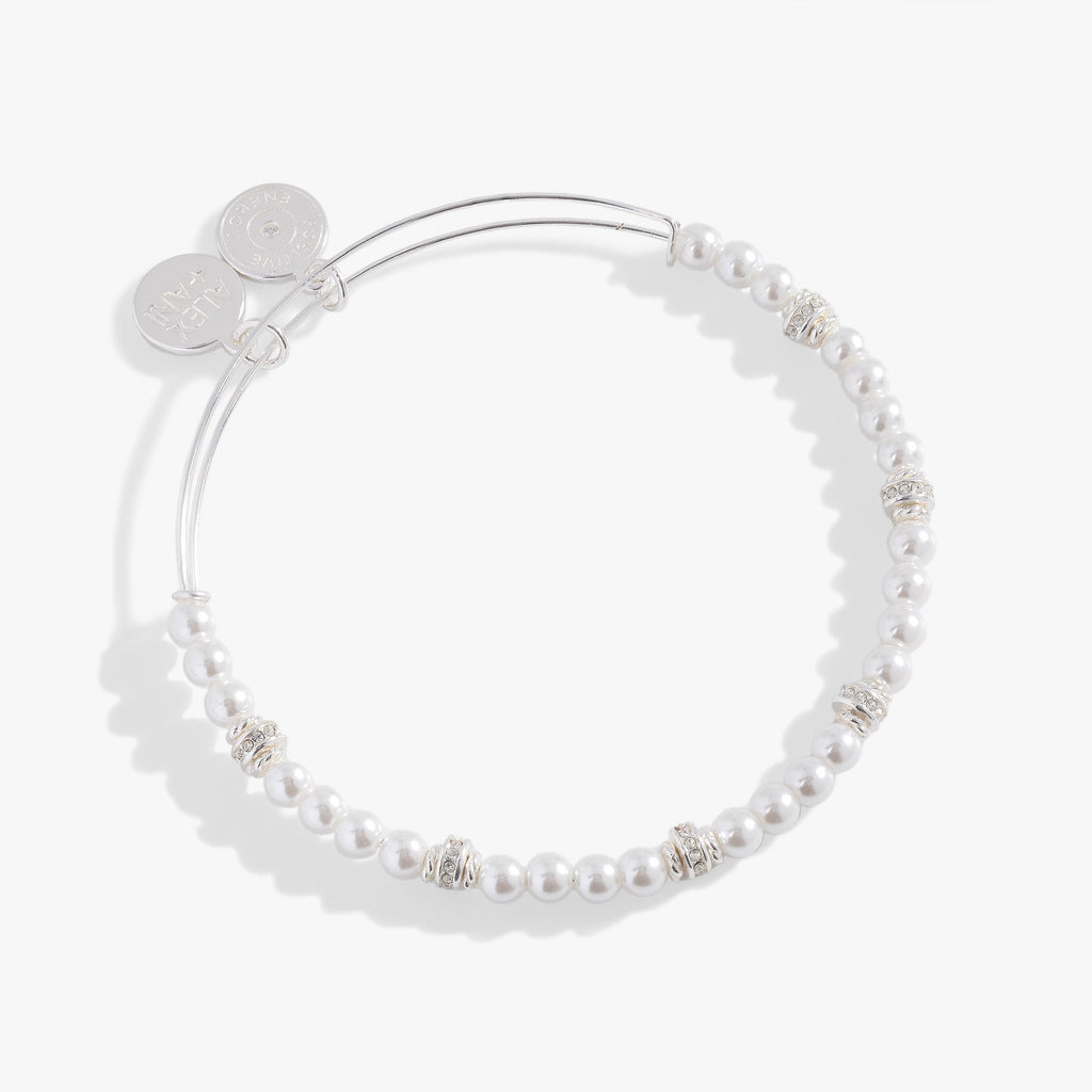 Pearl and Rondelle Beaded Bangle