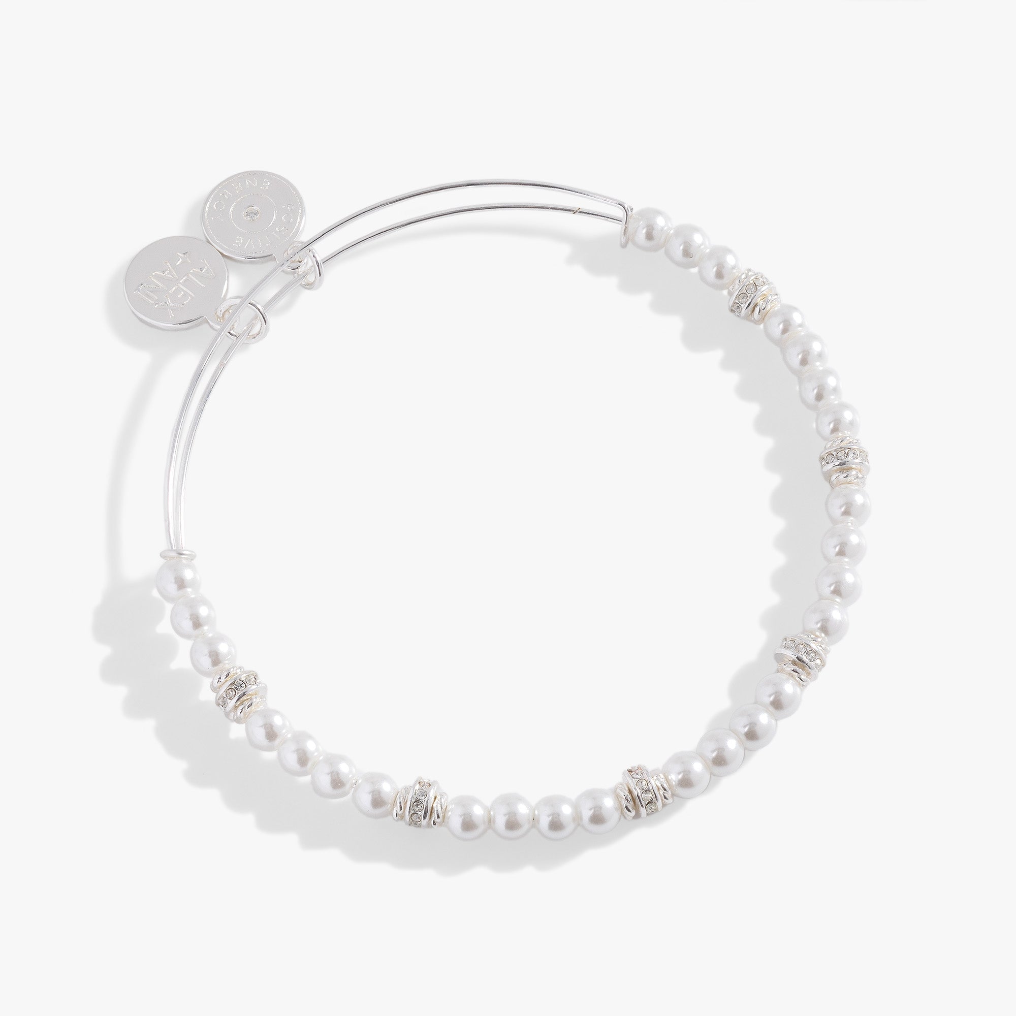 Pearl and Rondelle Beaded Bangle