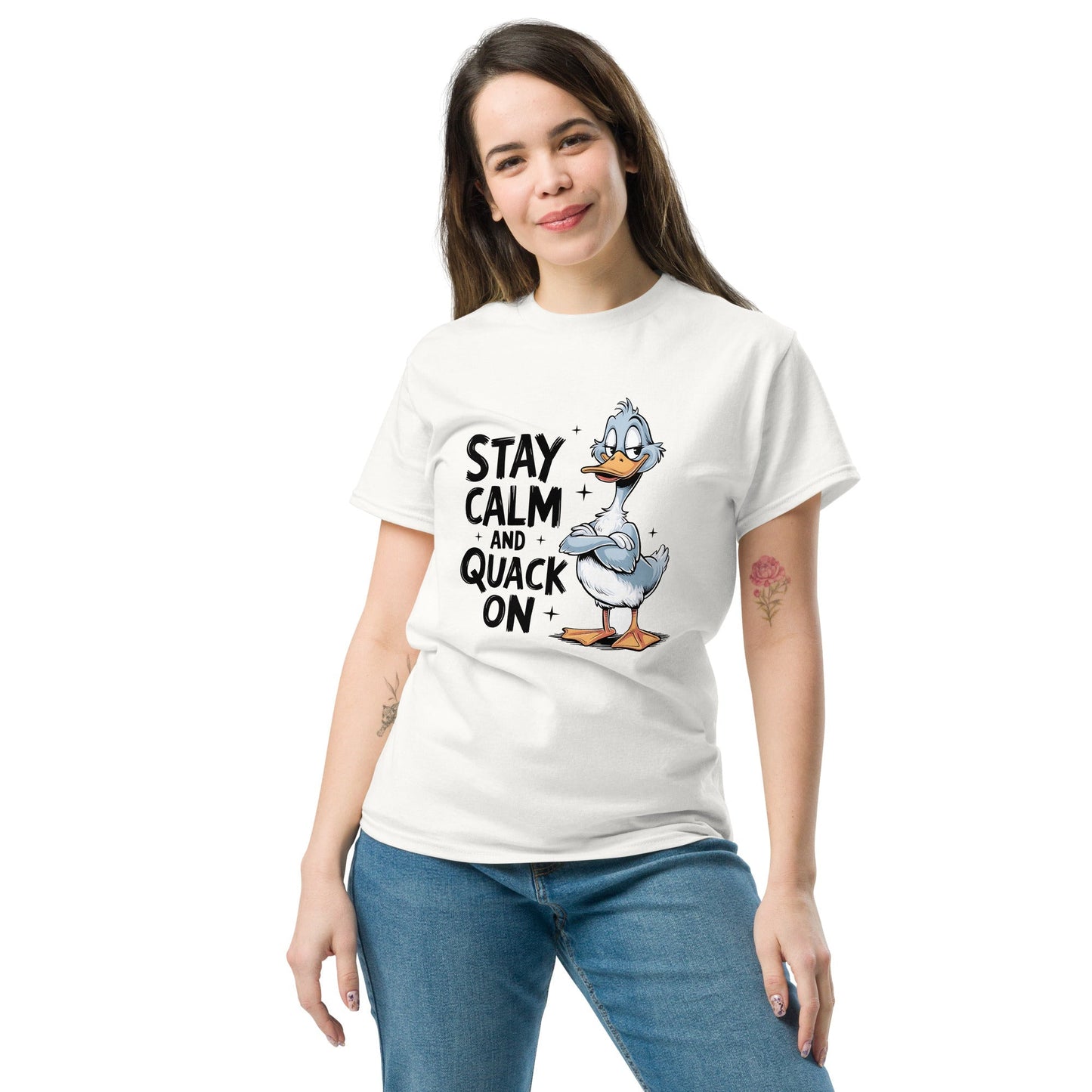 Quack On Gaming T-Shirt Ã¢â‚¬â€œ Funny Duck Gamer Graphic Cotton Tee