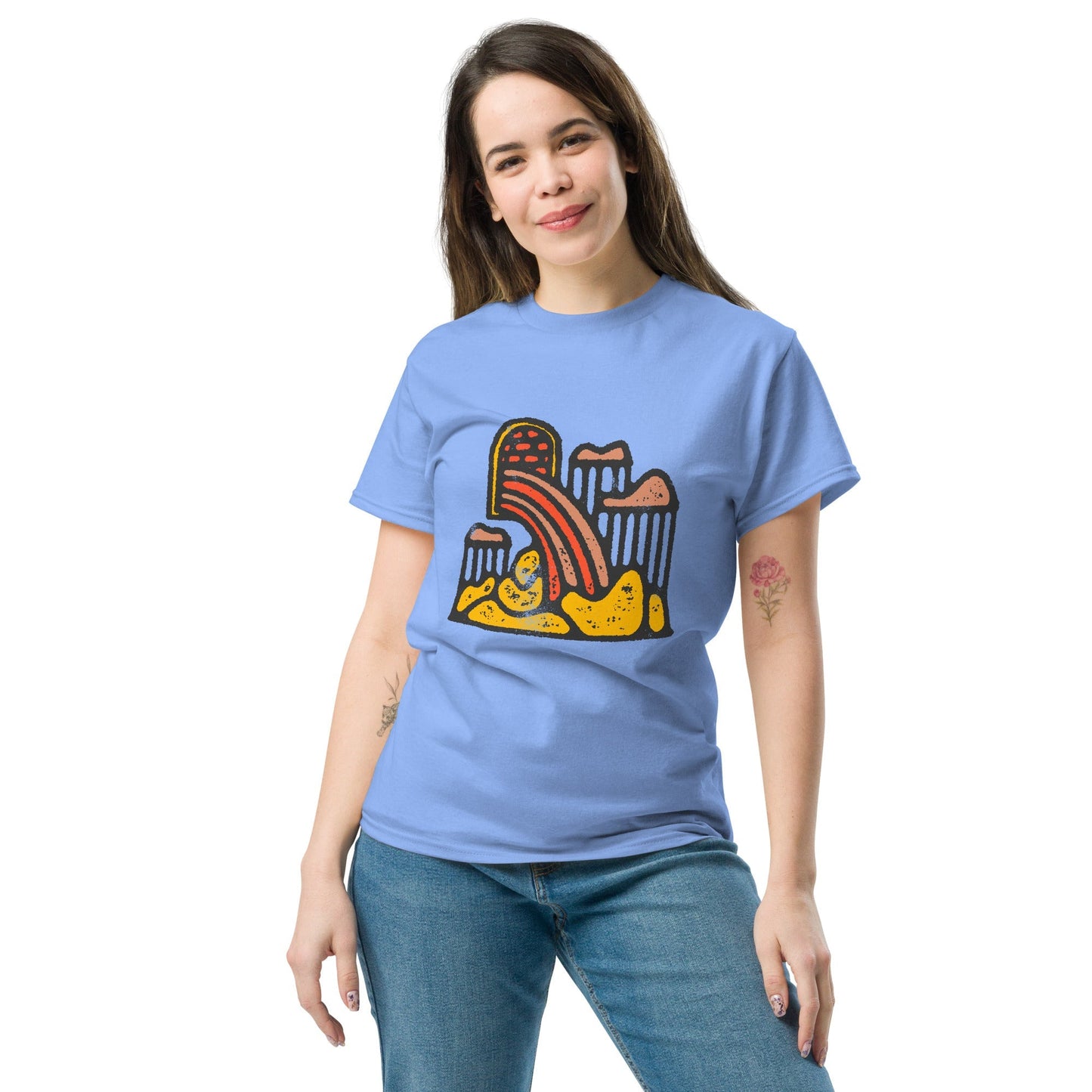 Rainbow Vomit Graphic Tee Ã¢â‚¬â€œ Streetwear-Inspired Abstract Design