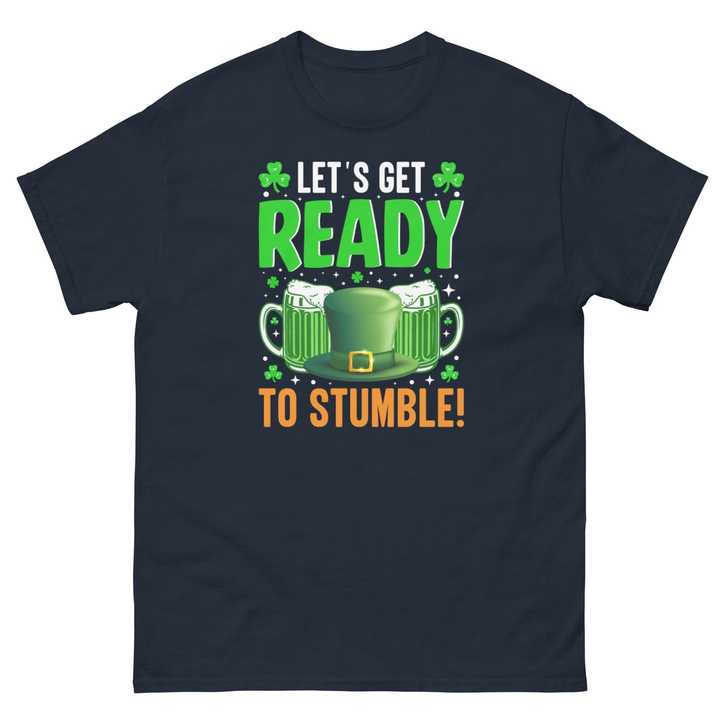 Funny St. PatrickÃ¢â‚¬â„¢s Day T-Shirt Ã¢â‚¬â€œ Ã¢â‚¬Å“Ready to StumbleÃ¢â‚¬Â Irish Graphic Tee
