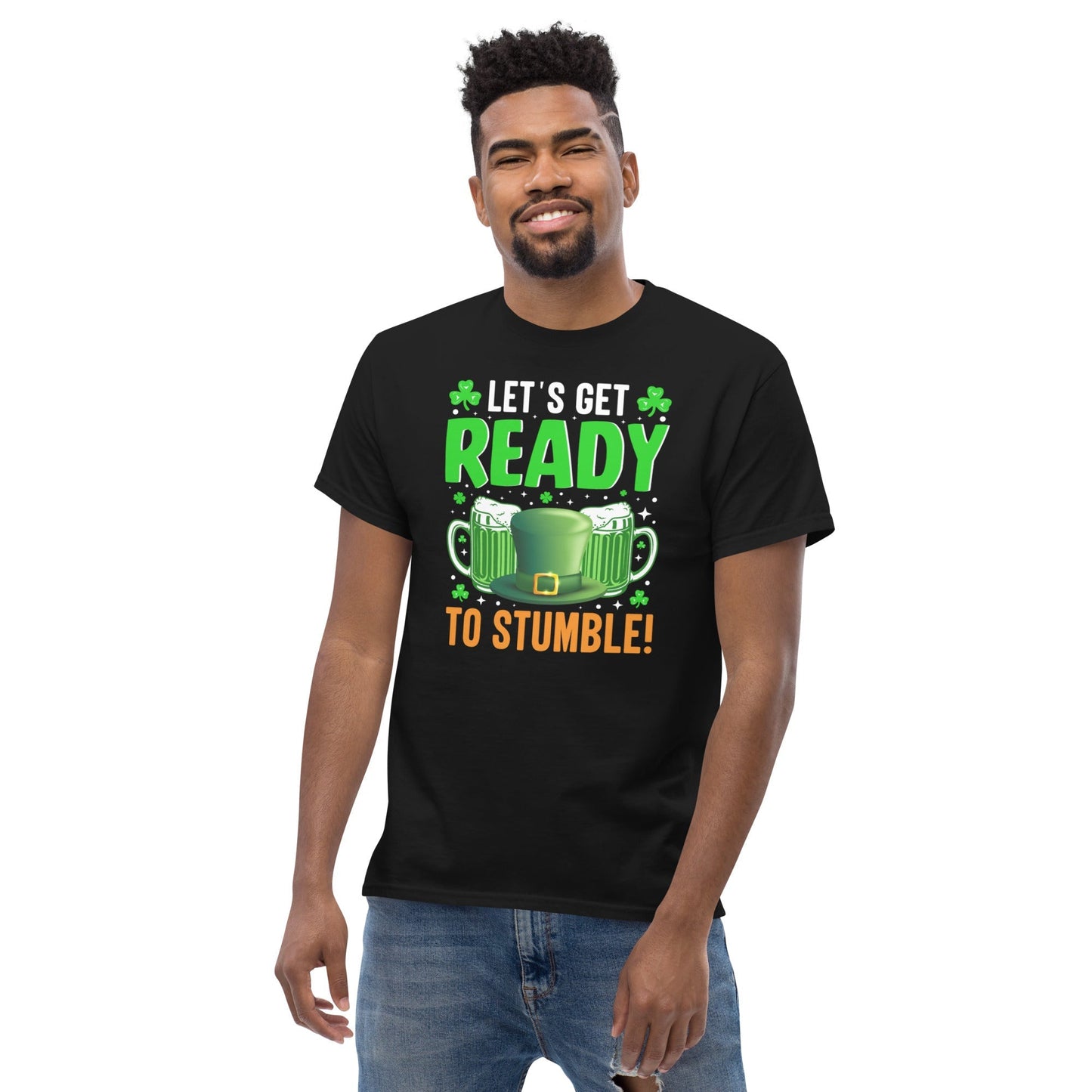 Funny St. PatrickÃ¢â‚¬â„¢s Day T-Shirt Ã¢â‚¬â€œ Ã¢â‚¬Å“Ready to StumbleÃ¢â‚¬Â Irish Graphic Tee